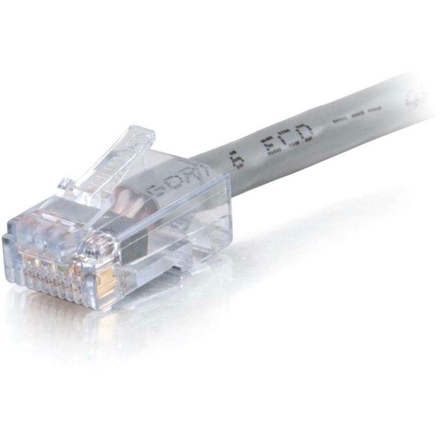 C2G-75ft Cat6 Non-Booted Network Patch Cable (Plenum-Rated) - Gray — 15275