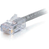 C2G-75ft Cat6 Non-Booted Network Patch Cable (Plenum-Rated) - Gray — 15275