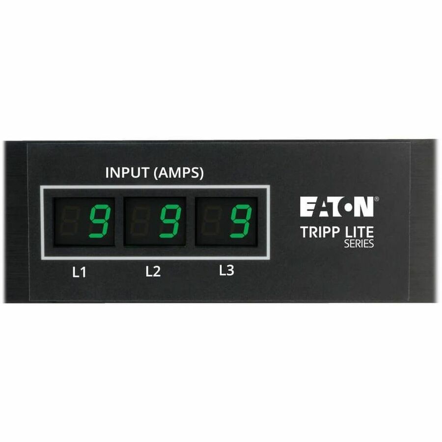 Tripp Lite by Eaton PDU 12.6kW 3-Phase Local Metered PDU 208V Outlets (36 C13 & 9 C19) Hubbell 50A CS8365C 6 ft. (1.83 m) Cord 0U Vertical TAA — PDU3MV6H50