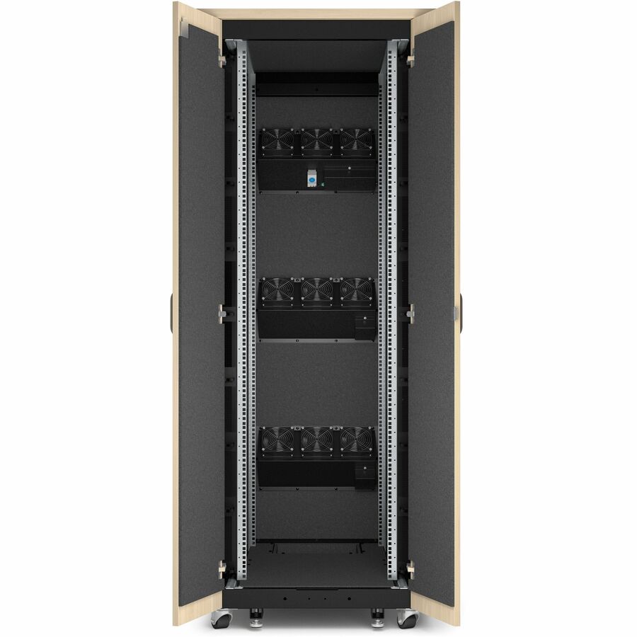 APC by Schneider Electric NetShelter Soundproof, 38U, Server Rack Enclosure, 120V, Maple — AR4038LA