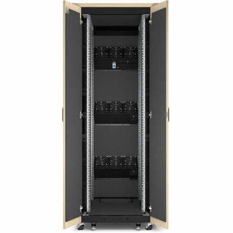 APC by Schneider Electric NetShelter Soundproof, 38U, Server Rack Enclosure, 120V, Maple — AR4038LA