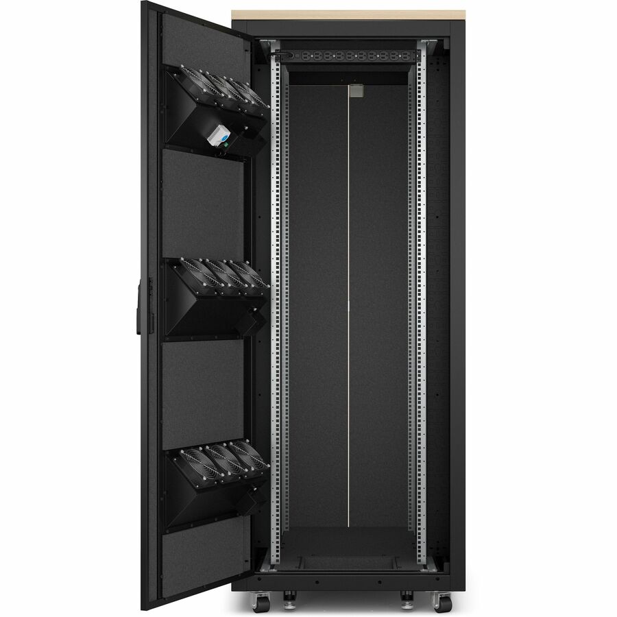 APC by Schneider Electric NetShelter Soundproof, 38U, Server Rack Enclosure, 120V, Maple — AR4038LA