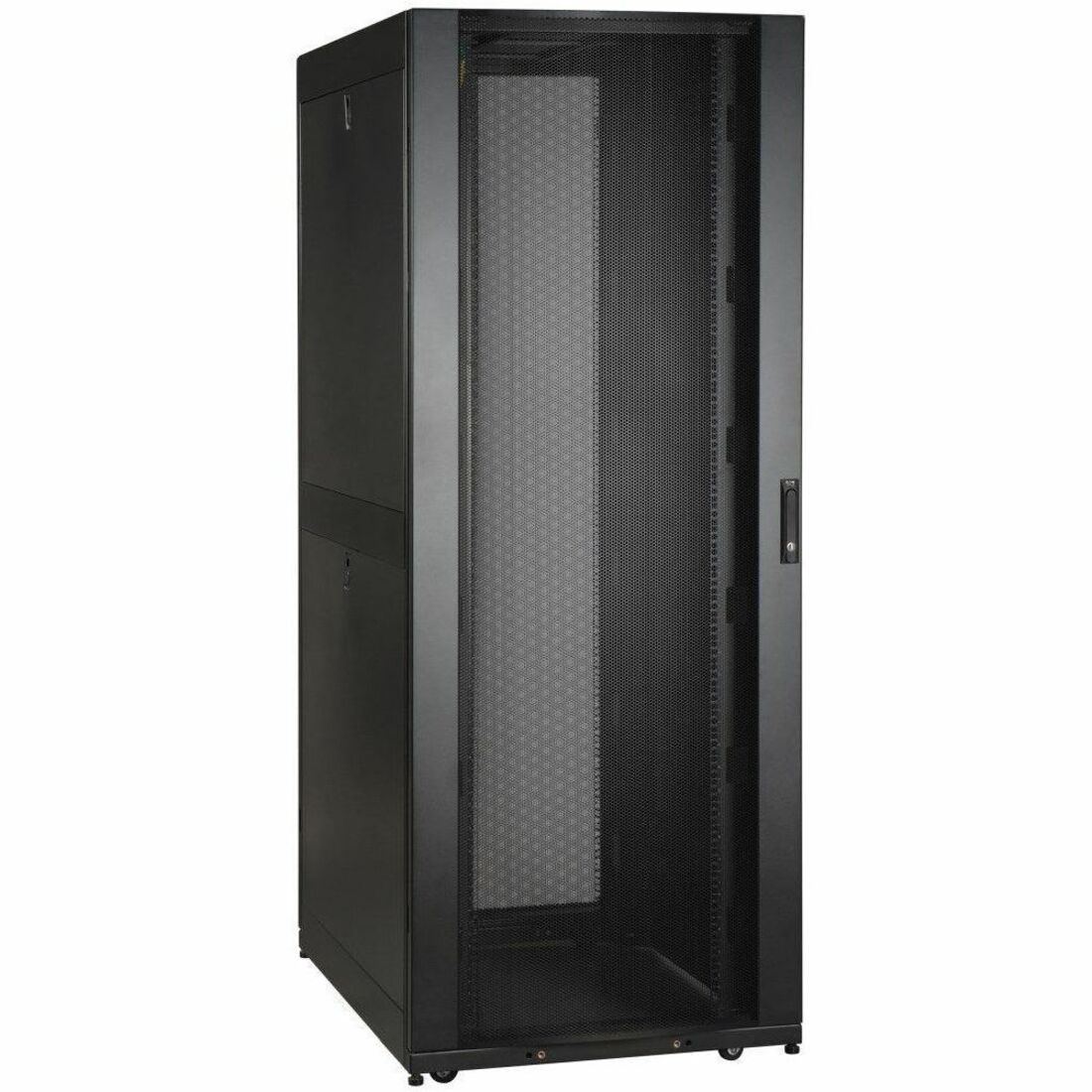 Tripp Lite by Eaton 42U SmartRack Wide Standard-Depth Rack Enclosure Cabinet with Two Pre-Installed SRCABLEVRT3, with sides & doors — SR42UBWDVRT