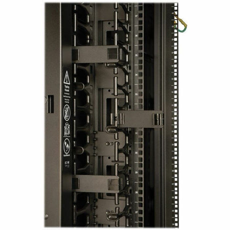 Tripp Lite by Eaton 42U SmartRack Wide Standard-Depth Rack Enclosure Cabinet with Two Pre-Installed SRCABLEVRT3, with sides & doors — SR42UBWDVRT