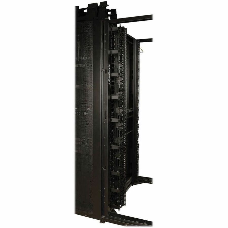 Tripp Lite by Eaton 42U SmartRack Wide Standard-Depth Rack Enclosure Cabinet with Two Pre-Installed SRCABLEVRT3, with sides & doors — SR42UBWDVRT