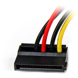 StarTech.com 6in 4 Pin LP4 to Left Angle SATA Power Cable Adapter — SATAPOWADPL