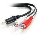 C2G 12ft Value Series One 3.5mm Stereo Male To Two RCA Stereo Male Y-Cable — 39943