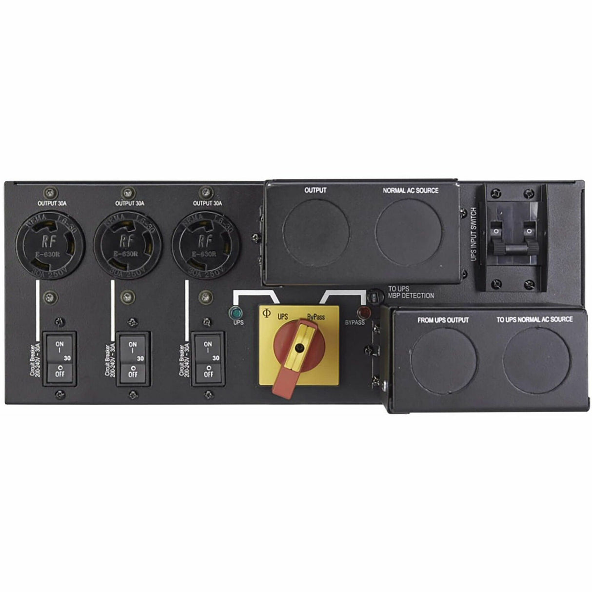 Eaton 9PX Maintenance Bypass for Select 8kVA to 11kVA 9PX UPS Systems, Hardwired Input/Output, 3 L6-30R Outlets, 3U Rack/Tower — MBP11K208