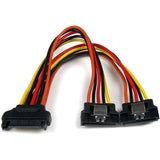 StarTech.com 6in Latching SATA Power Y Splitter Cable Adapter - M/F — PYO2LSATA