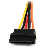 StarTech.com 6in Latching SATA Power Y Splitter Cable Adapter - M/F — PYO2LSATA