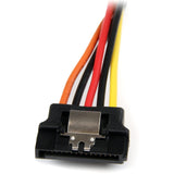 StarTech.com 6in Latching SATA Power Y Splitter Cable Adapter - M/F — PYO2LSATA