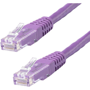 StarTech.com 20ft CAT6 Ethernet Cable - Purple Molded Gigabit - 100W PoE UTP 650MHz - Category 6 Patch Cord UL Certified Wiring/TIA — C6PATCH20PL
