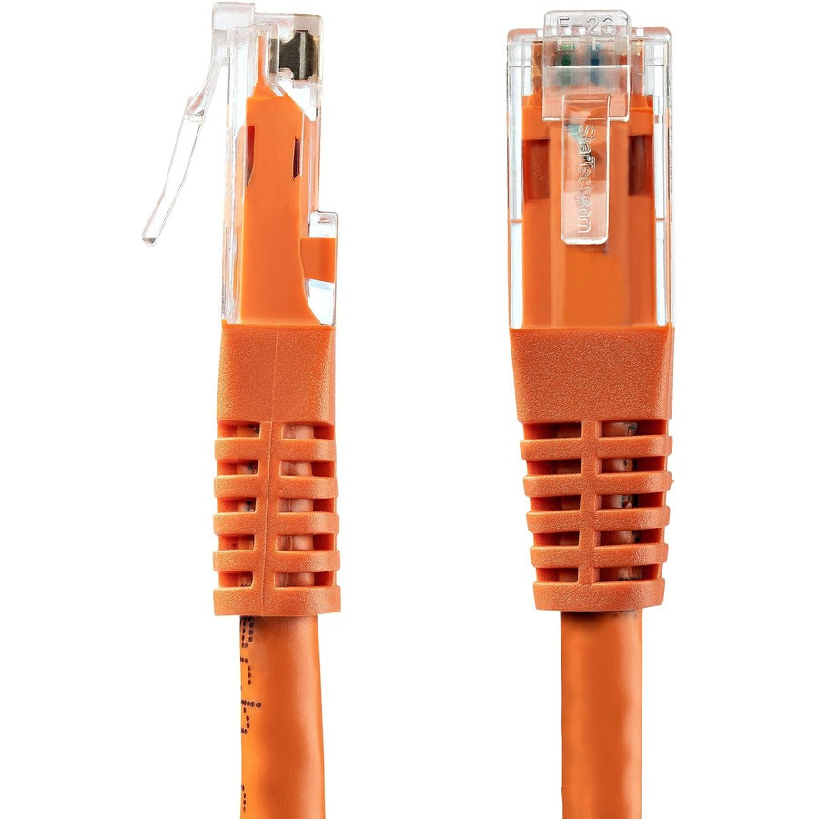 StarTech.com 6ft CAT6 Ethernet Cable - Orange Molded Gigabit - 100W PoE UTP 650MHz - Category 6 Patch Cord UL Certified Wiring/TIA — C6PATCH6OR