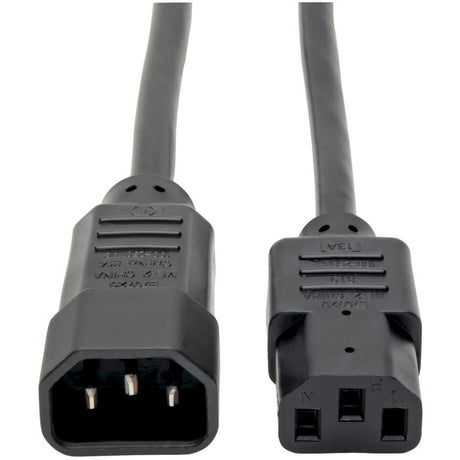 Eaton Tripp Lite Series PDU Power Cord, C13 to C14 - 10A, 250V, 18 AWG, 2 ft. (0.61 m), Black — P004-002