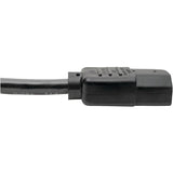 Eaton Tripp Lite Series PDU Power Cord, C13 to C14 - 10A, 250V, 18 AWG, 2 ft. (0.61 m), Black — P004-002