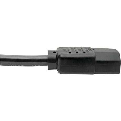 Eaton Tripp Lite Series PDU Power Cord, C13 to C14 - 10A, 250V, 18 AWG, 2 ft. (0.61 m), Black — P004-002