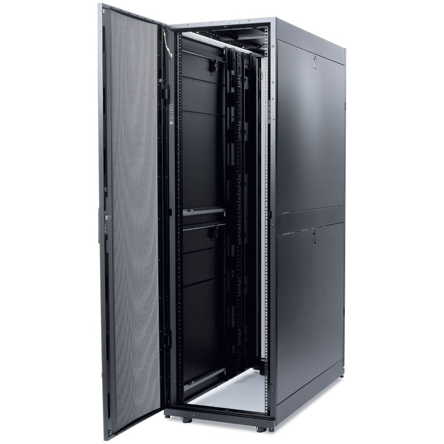 APC by Schneider Electric Rack NetShelter SX 42U 600mm Wide x 1200mm Deep Enclosure with Sides Black — AR3300
