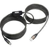 Eaton Tripp Lite Series USB 2.0 A to B Active Repeater Cable (M/M), 25 ft. (7.62 m) — U042-025