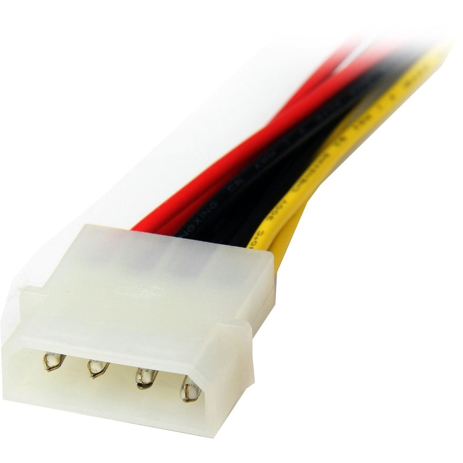 StarTech.com 12in LP4 to 2x SATA Power Y Cable Adapter — PYO2LP4SATA
