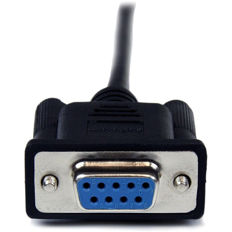 StarTech.com 1m Black DB9 RS232 Serial Null Modem Cable F/M — SCNM9FM1MBK