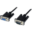 StarTech.com 2m Black DB9 RS232 Serial Null Modem Cable F/M — SCNM9FM2MBK
