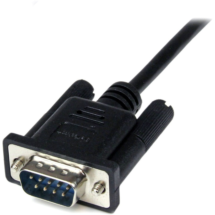 StarTech.com 2m Black DB9 RS232 Serial Null Modem Cable F/M — SCNM9FM2MBK