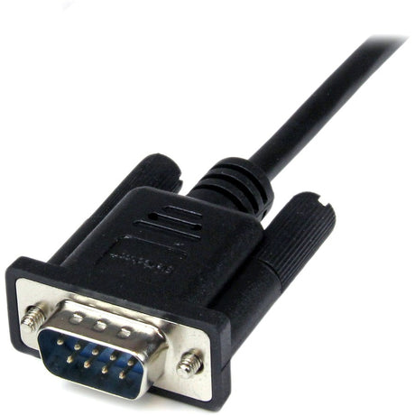 StarTech.com 2m Black DB9 RS232 Serial Null Modem Cable F/M — SCNM9FM2MBK