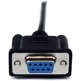 StarTech.com 2m Black DB9 RS232 Serial Null Modem Cable F/M — SCNM9FM2MBK