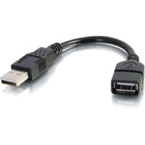 C2G 6in USB Extension Cable - USB 2.0 to USB - M/F — 52119