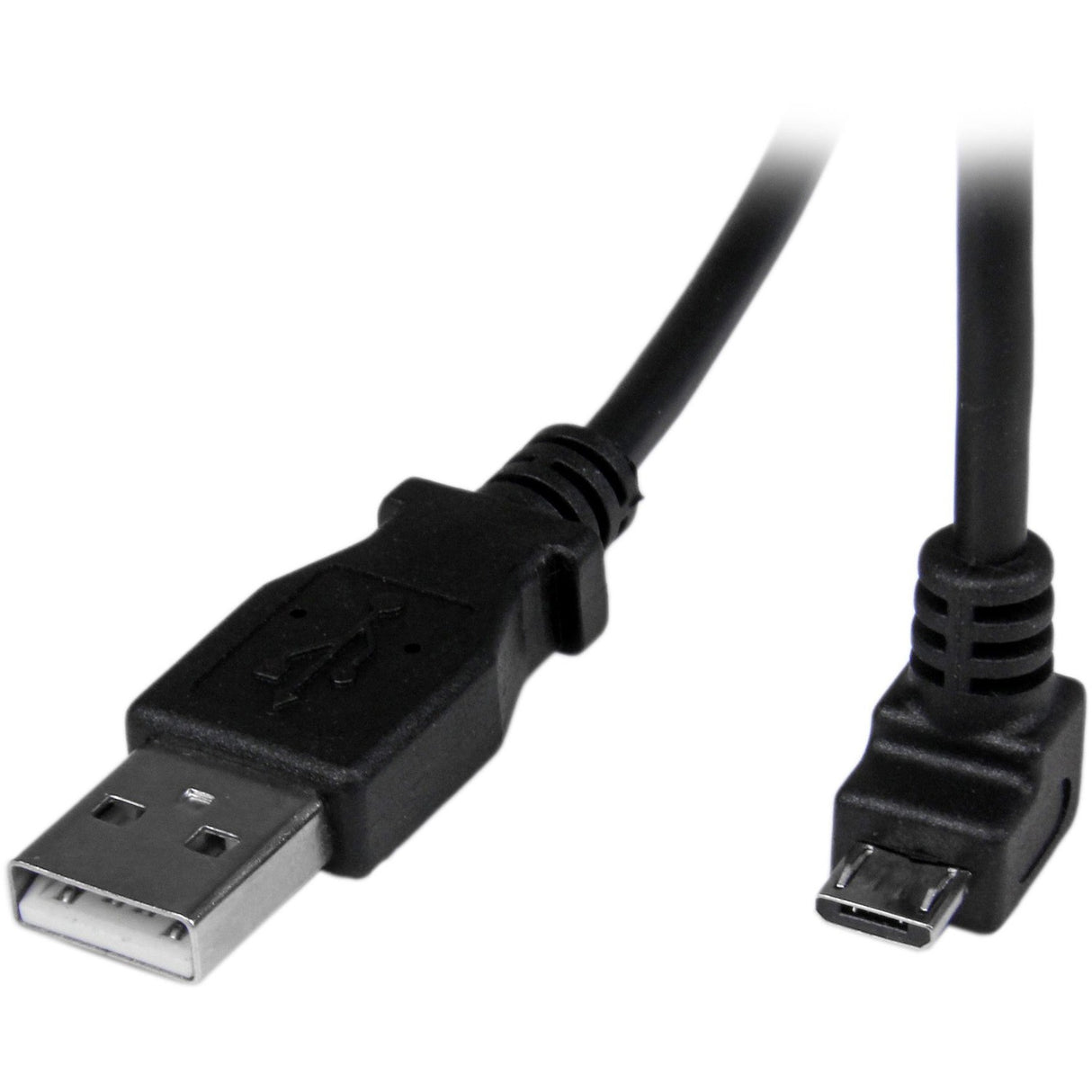 StarTech.com 2m Micro USB Cable - A to Down Angle Micro B — USBAUB2MD