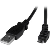StarTech.com 2m Micro USB Cable - A to Down Angle Micro B — USBAUB2MD