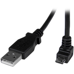 StarTech.com 2m Micro USB Cable - A to Down Angle Micro B — USBAUB2MD