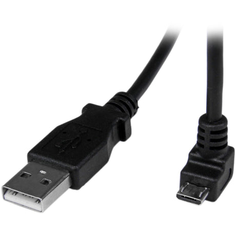 StarTech.com 2m Micro USB Cable - A to Down Angle Micro B — USBAUB2MD