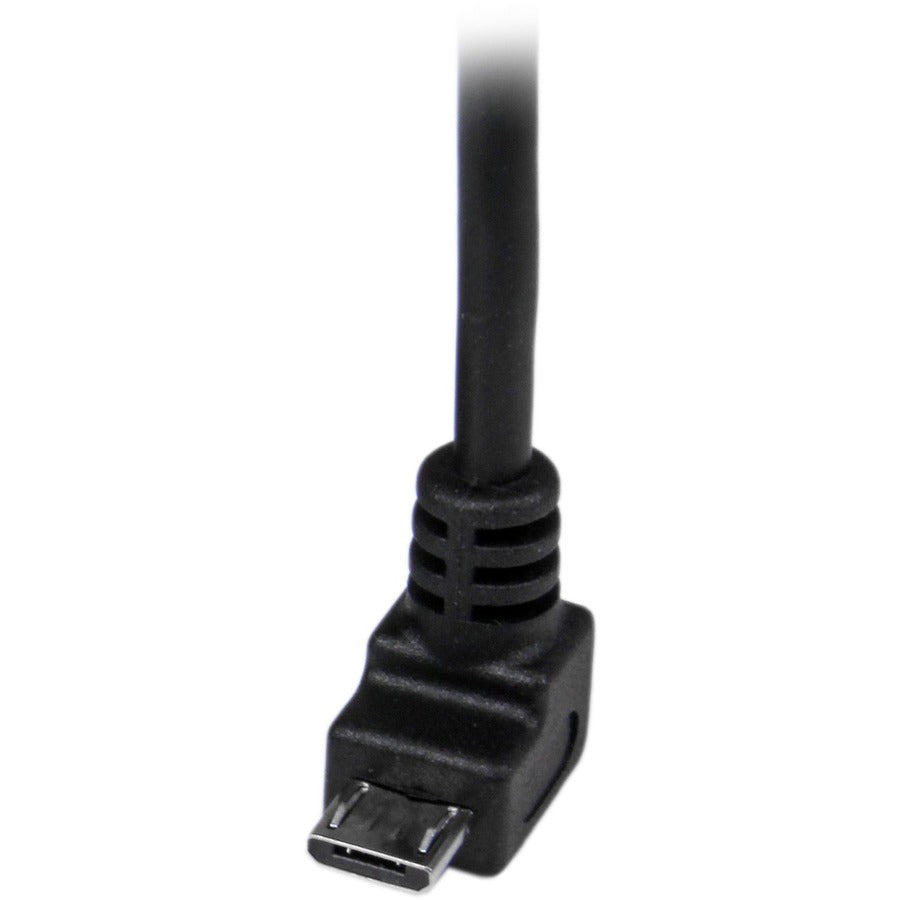 StarTech.com 2m Micro USB Cable - A to Down Angle Micro B — USBAUB2MD