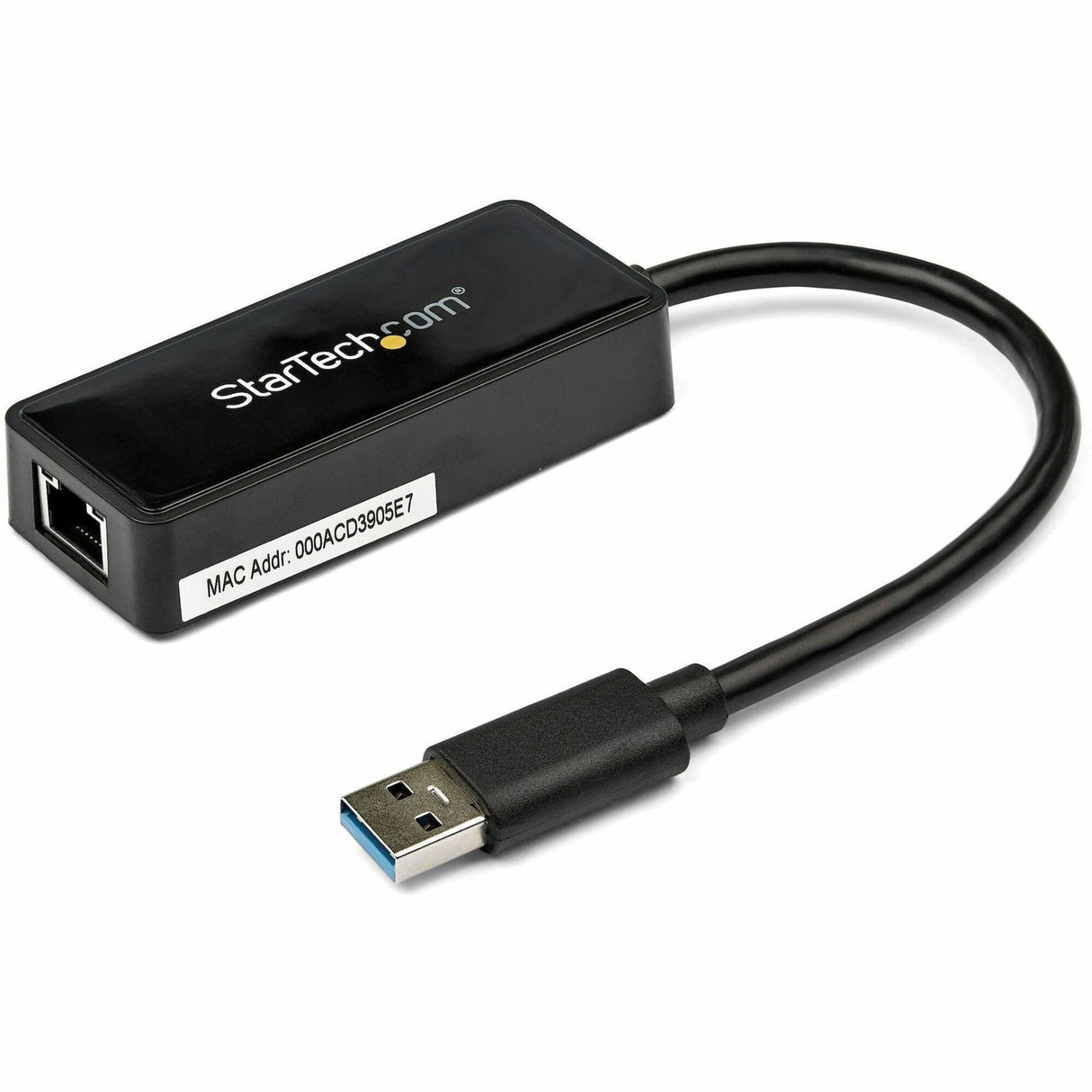 StarTech.com USB 3.0 to Gigabit Ethernet Adapter NIC w/ USB Port - Black — USB31000SPTB