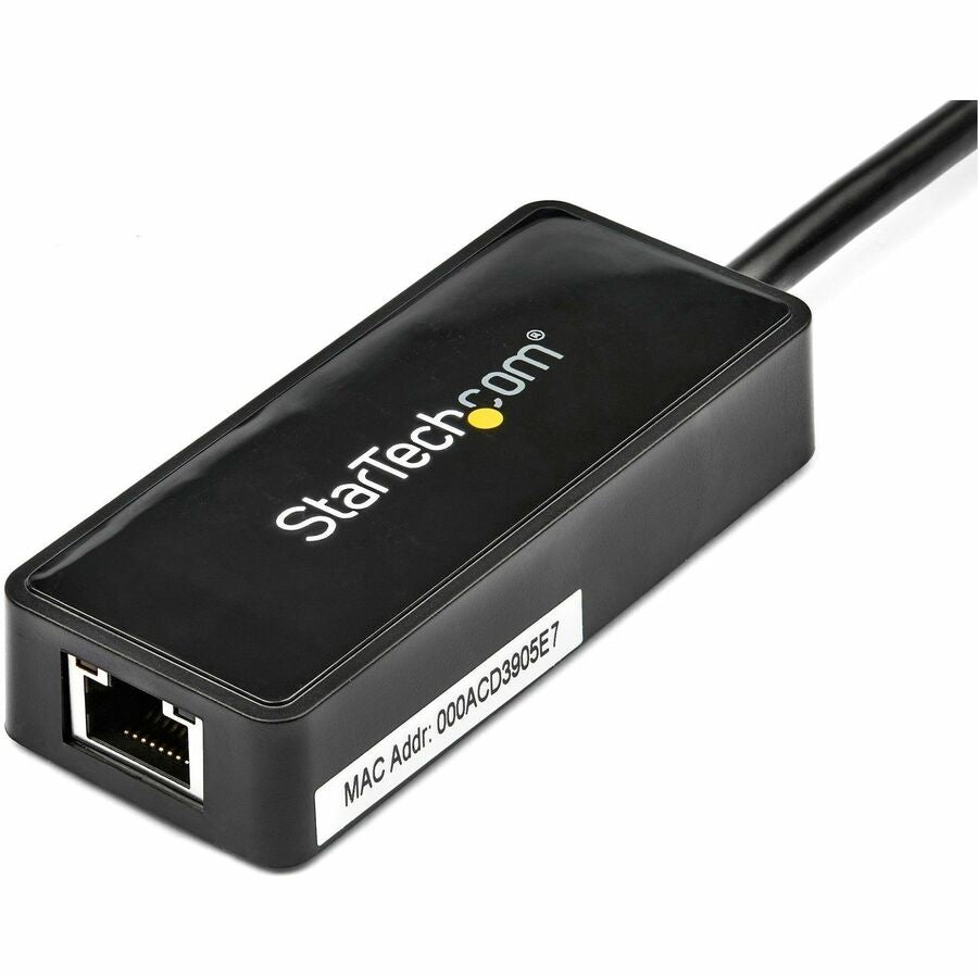 StarTech.com USB 3.0 to Gigabit Ethernet Adapter NIC w/ USB Port - Black — USB31000SPTB