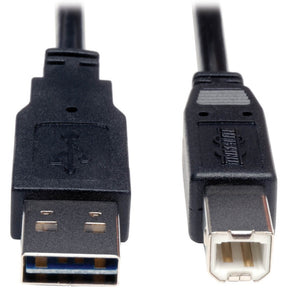 Eaton Tripp Lite Series Universal Reversible USB 2.0 Cable (Reversible A to B M/M), 6 ft. (1.83 m) — UR022-006