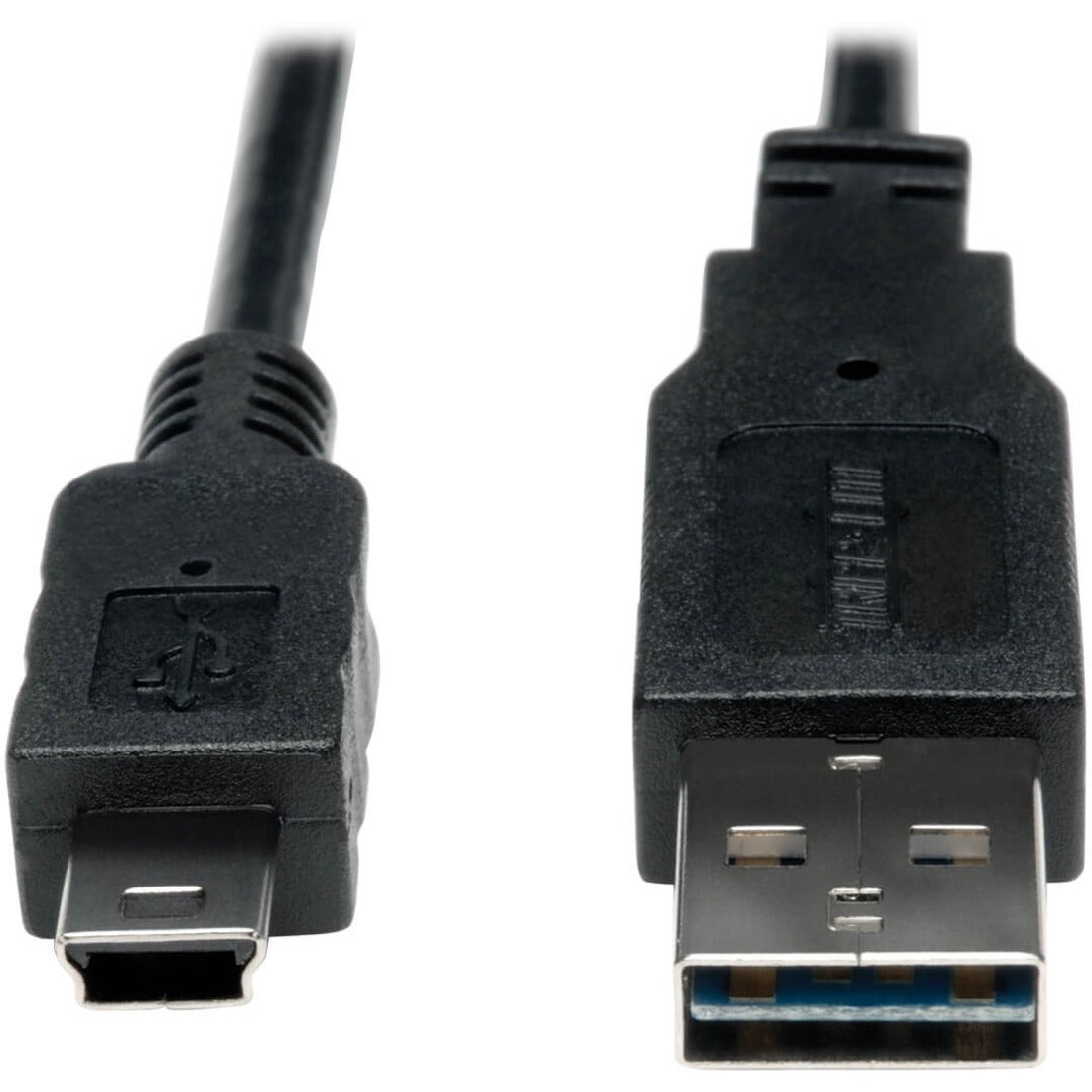 Eaton Tripp Lite Series Universal Reversible USB 2.0 Converter Adapter Cable (Reversible A to 5Pin Mini B M/M), 3 ft. (0.91 m) — UR030-003