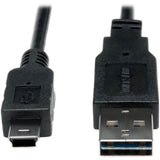 Eaton Tripp Lite Series Universal Reversible USB 2.0 Converter Adapter Cable (Reversible A to 5Pin Mini B M/M), 3 ft. (0.91 m) — UR030-003