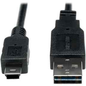 Eaton Tripp Lite Series Universal Reversible USB 2.0 Converter Adapter Cable (Reversible A to 5Pin Mini B M/M), 3 ft. (0.91 m) — UR030-003