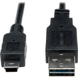 Eaton Tripp Lite Series Universal Reversible USB 2.0 Converter Adapter Cable (Reversible A to 5Pin Mini B M/M), 3 ft. (0.91 m) — UR030-003