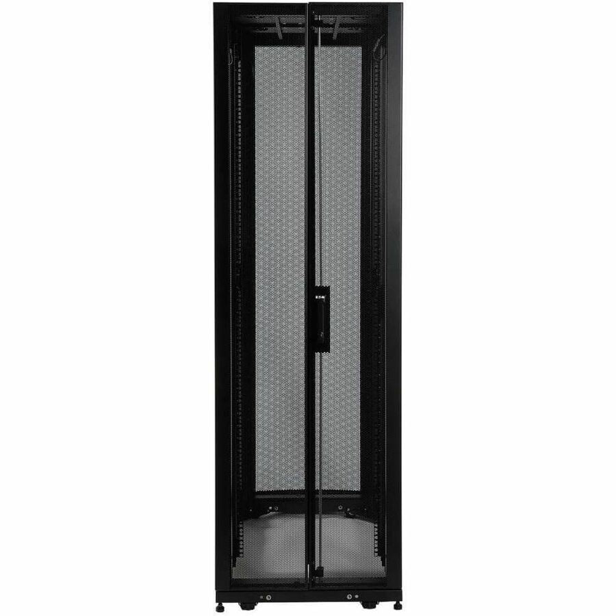 Tripp Lite by Eaton 48U SmartRack DEEP Premium Enclosure includes doors and side panels — SR48UBDP