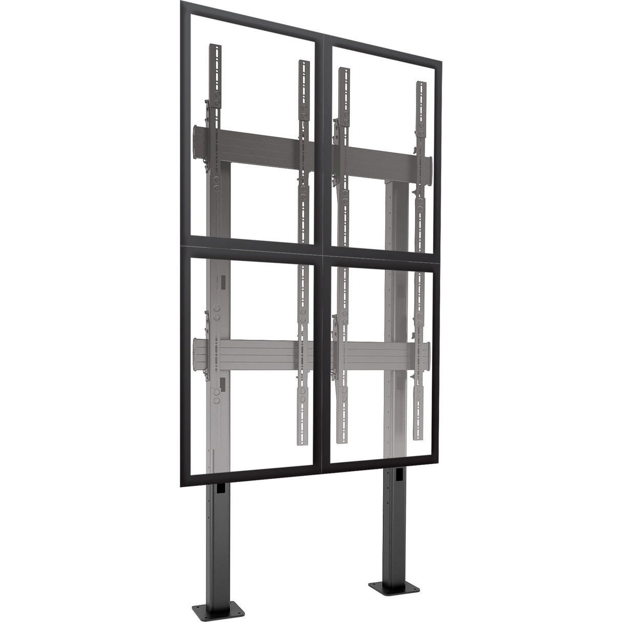 Chief FUSION 2 x 2 Portrait Micro-Adjustable Large Bolt-Down Freestanding Video Wall — LBM2X2UP