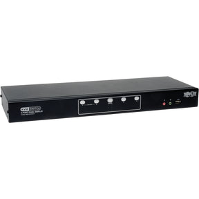 Tripp Lite by Eaton 4-Port Dual Monitor DVI KVM Switch with Audio and USB 2.0 Hub, Cables included — B004-2DUA4-K
