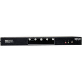 Tripp Lite by Eaton 4-Port Dual Monitor DVI KVM Switch with Audio and USB 2.0 Hub, Cables included — B004-2DUA4-K