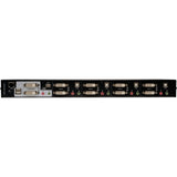 Tripp Lite by Eaton 4-Port Dual Monitor DVI KVM Switch with Audio and USB 2.0 Hub, Cables included — B004-2DUA4-K