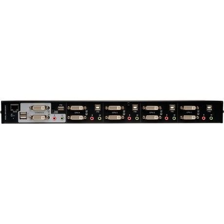 Tripp Lite by Eaton 4-Port Dual Monitor DVI KVM Switch with Audio and USB 2.0 Hub, Cables included — B004-2DUA4-K