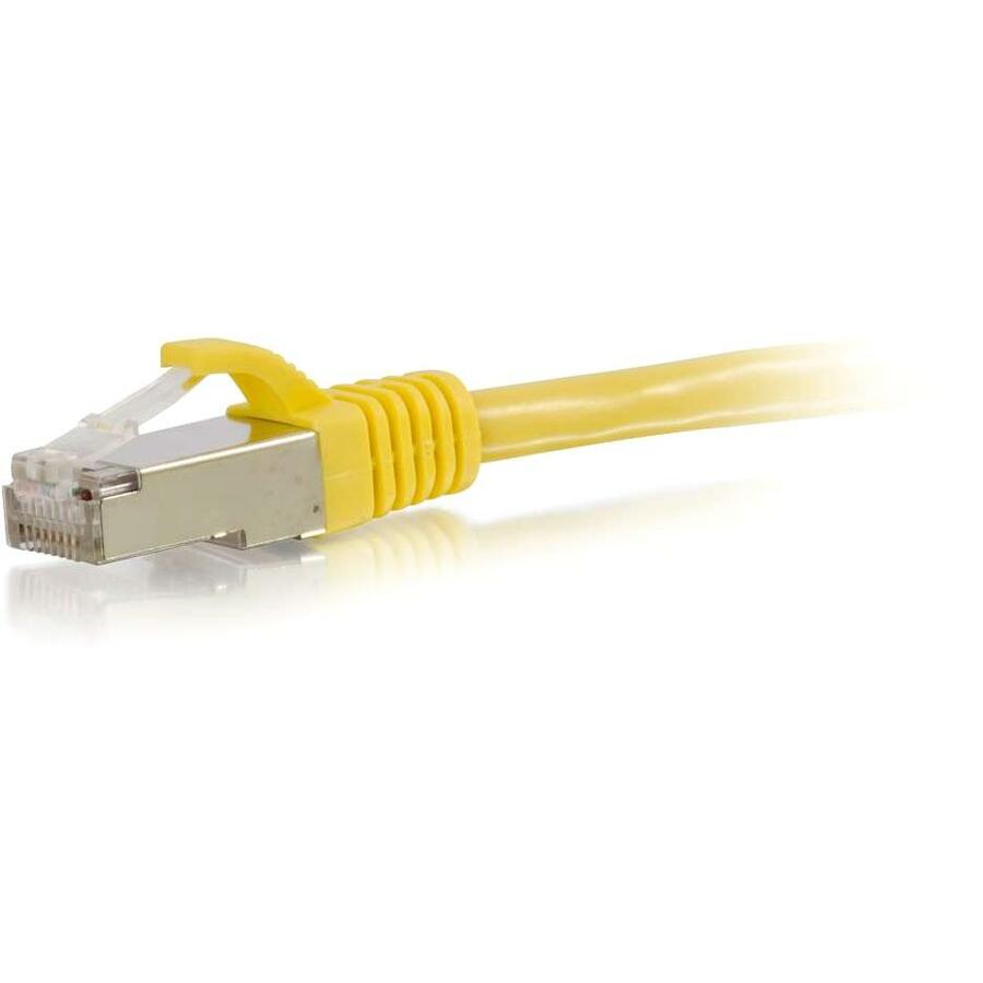 C2G 20ft Cat6 Snagless Shielded (STP) Network Patch Cable - Yellow — 00872