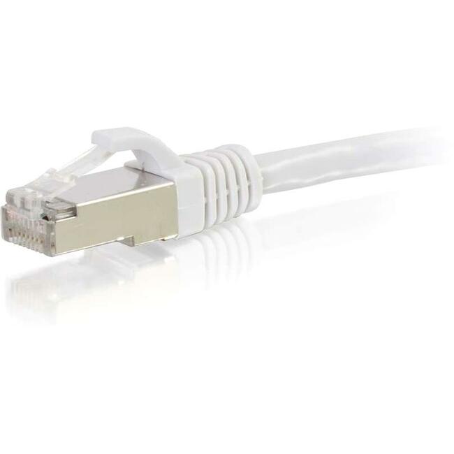 C2G-3ft Cat6 Snagless Shielded (STP) Network Patch Cable - White — 00916