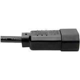 Eaton Tripp Lite Series PDU Power Cord, C13 to C14 - 10A, 250V, 18 AWG, 1 ft. (0.31 m), Black — P004-001